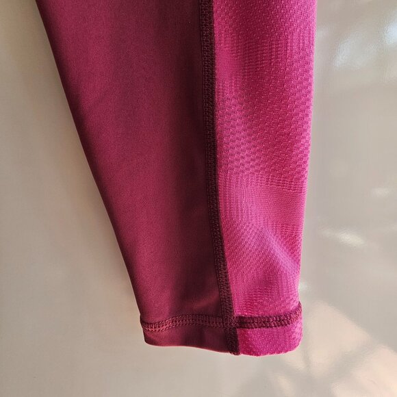 Nike Pro Womens Pink Leggings With Side Pockets, Highrise, Tight Fit, Size Small - Picture 6 of 14